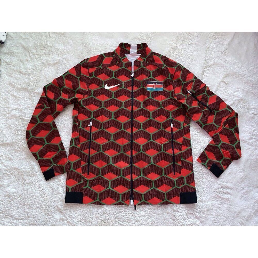 Men’s Sz L Nike Pro Elite Team Kenya Track & Field Jacket CI8725-602 NEW No Tags
